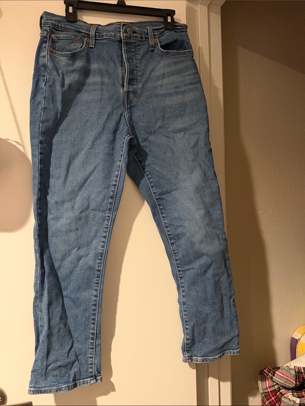 Levi's Medium Blue Wedgie Straight Denim Jeans